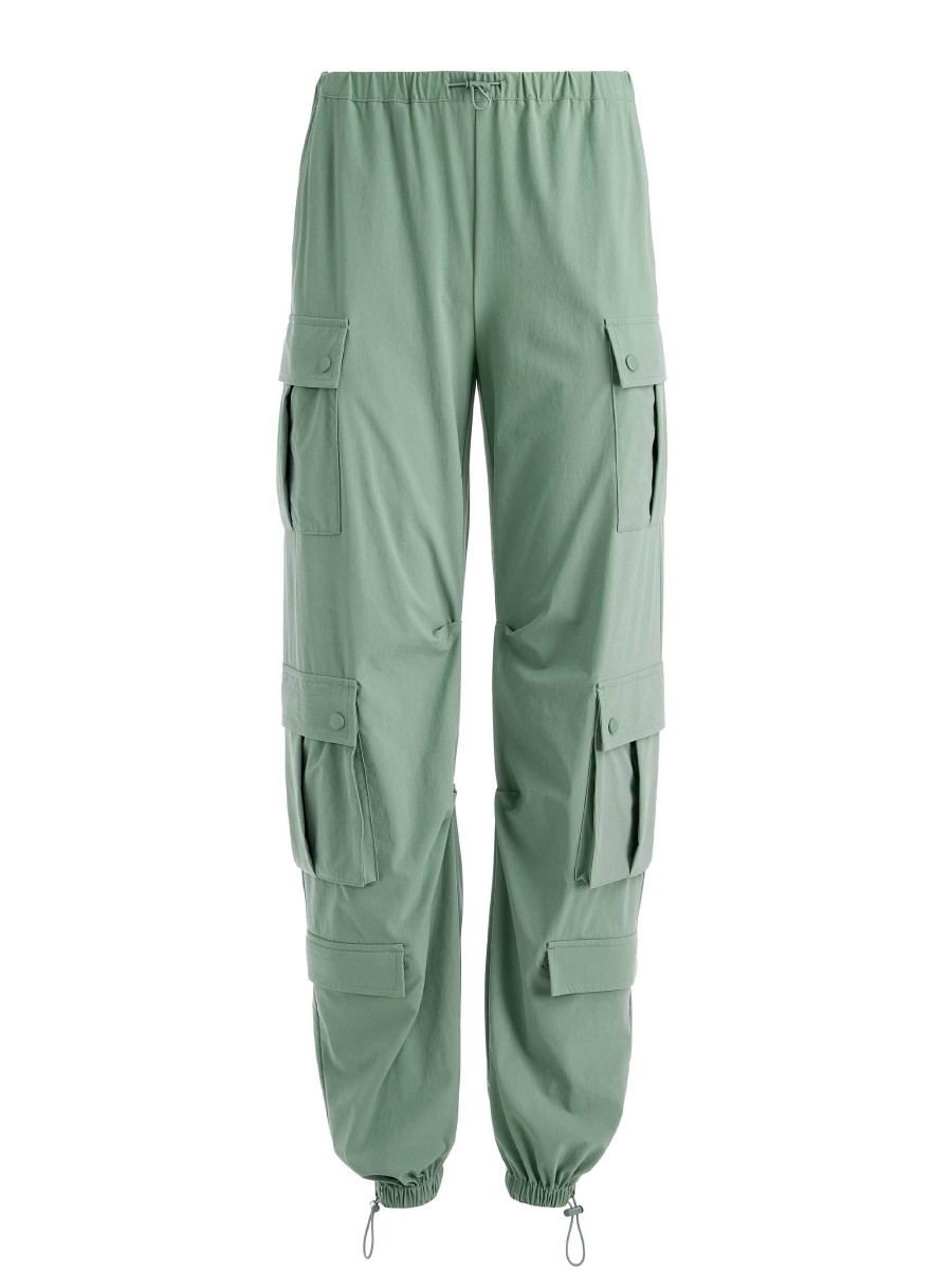 Alice and Olivia Shara Mid Rise Parachute Cargo Pants | Pants