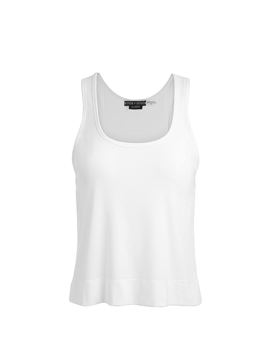 Alice and Olivia Avril Boxy Tank | Tops