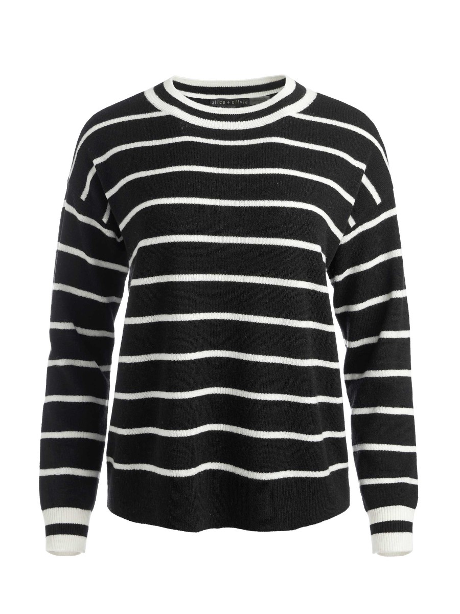 Alice and Olivia Fila Crewneck Pullover | Sweaters