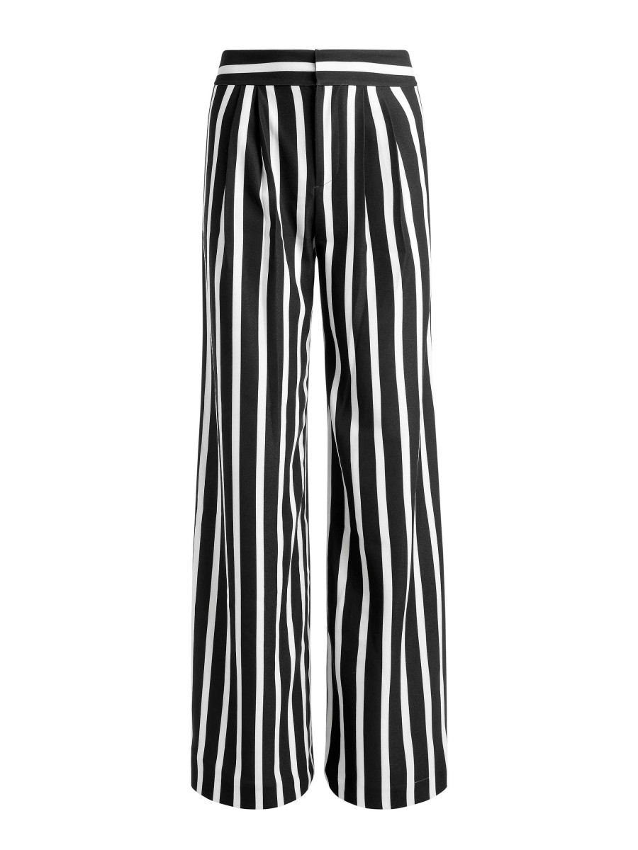 Alice and Olivia Pompey High Waisted Pleated Pants | Pants