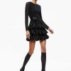 Alice and Olivia Chara Tiered Ruffle Mini Dress | Dresses