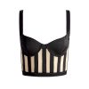 Alice and Olivia Helene Striped Bustier Top | Tops