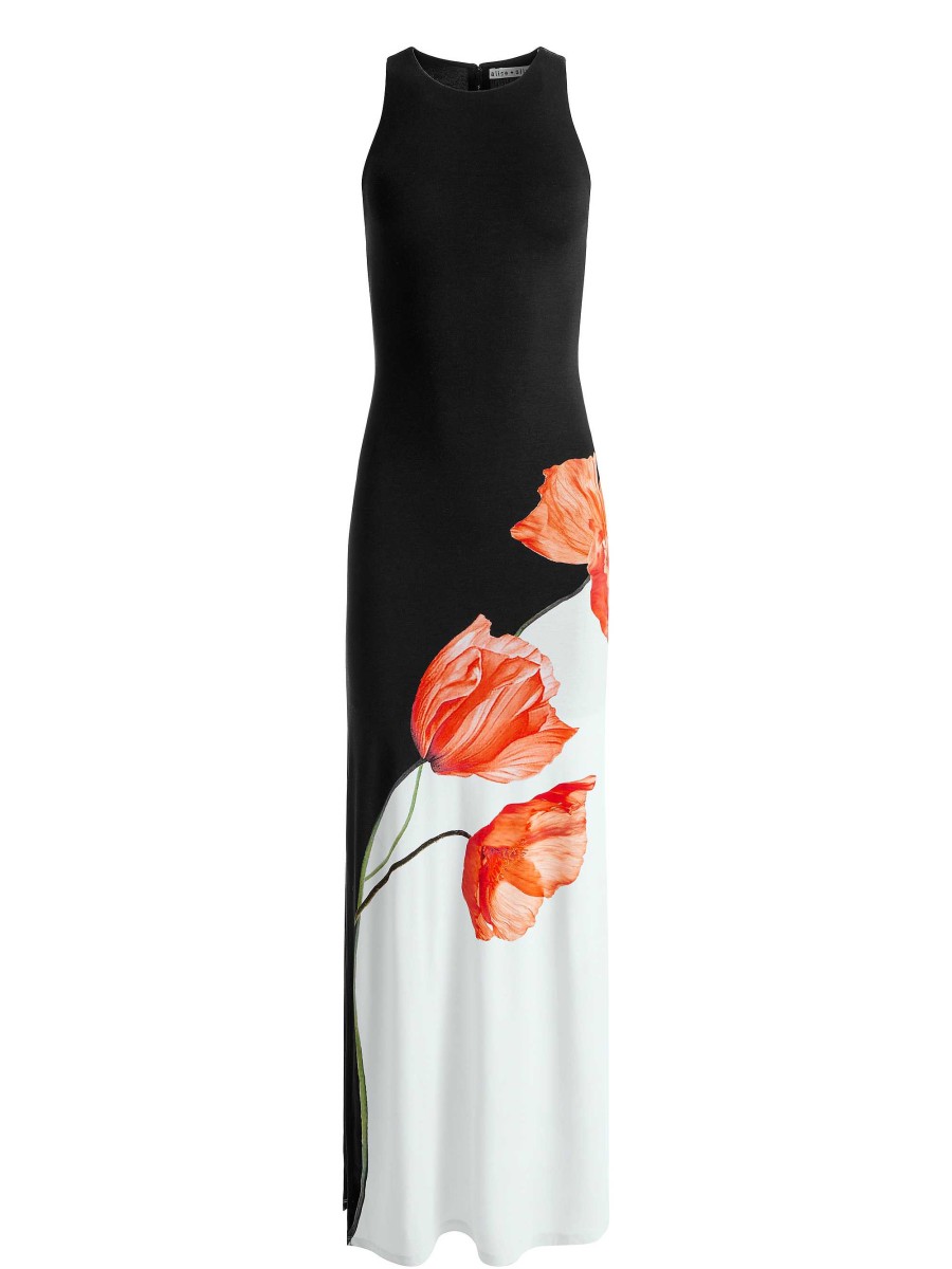 Alice and Olivia Pania Racer Neck Maxi Dress | Dresses