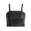 Alice and Olivia Ceresi Chain Strap Studded Top | Tops