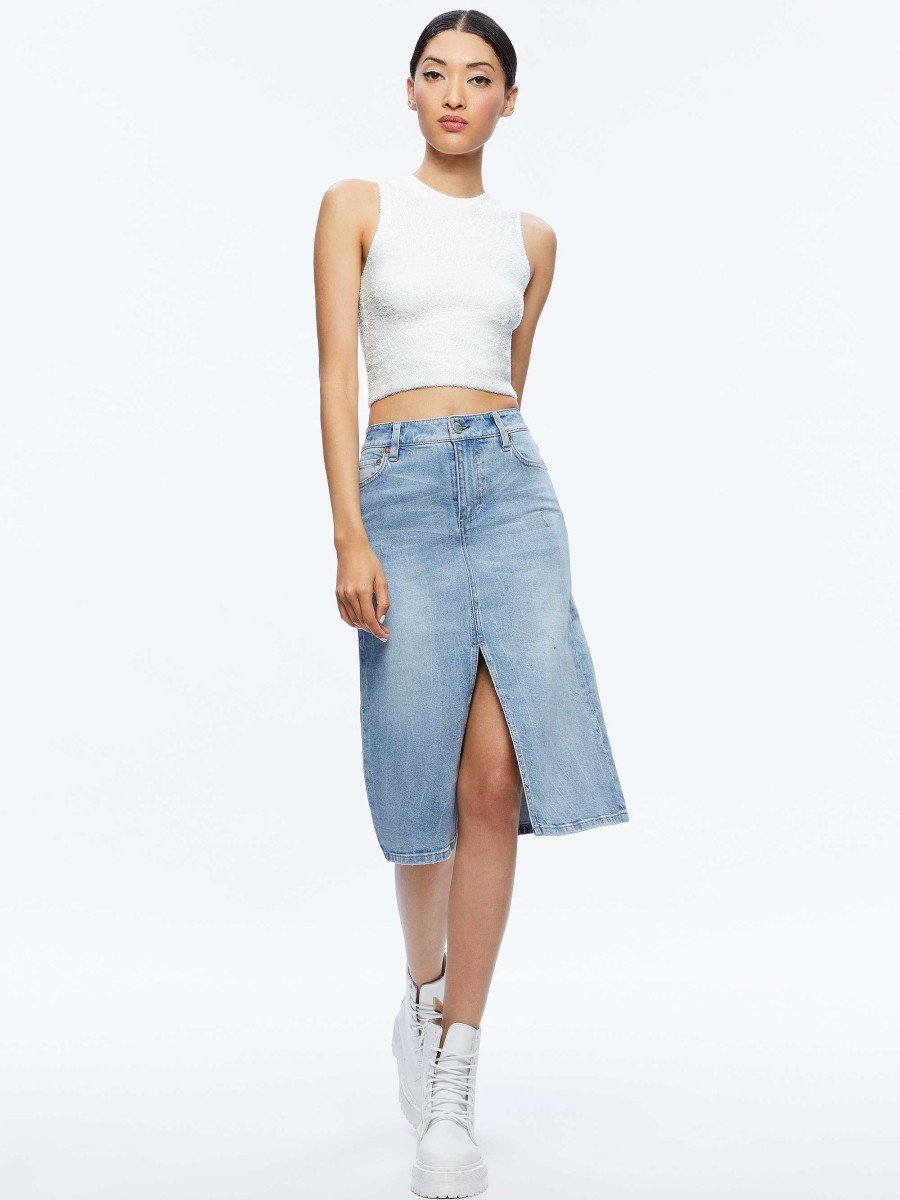 Alice and Olivia Amity Sleeveless Cropped Tank | Tops