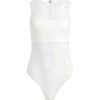 Alice and Olivia Nichol High Neck Sleeveless Mesh Bodysuit | Tops