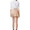 Alice and Olivia Carter Pleated Vegan Leather Mini Skirt | Skirts