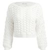 Alice and Olivia Allene Cable Knit Crewneck | Sweaters