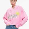 Alice and Olivia Sunny Boxy Cropped Hoodie | Sweaters