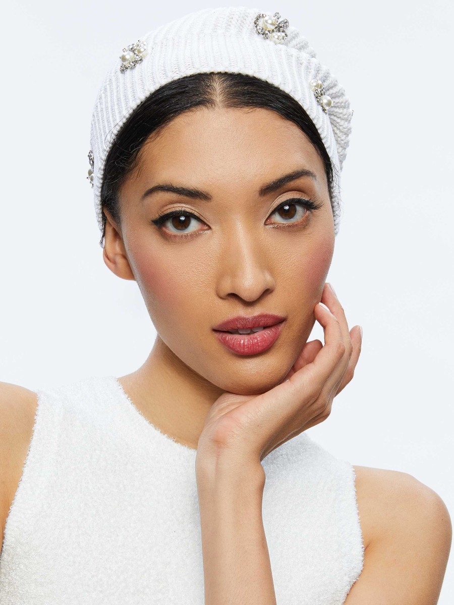 Alice and Olivia Chira Slouchy Embellished Hat | Accessories