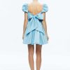 Alice and Olivia Sharilyn Bubble Sleeve Tie Back Mini Dress | Dresses