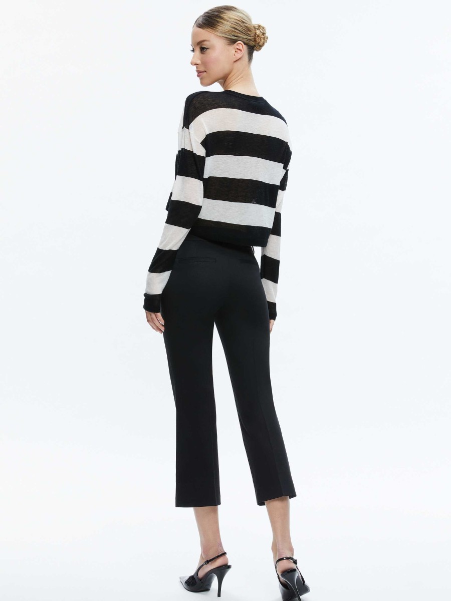 Alice and Olivia Sherrell Crew Neck Pullover | Sweaters