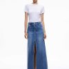 Alice and Olivia Rye Denim Maxi Skirt | Skirts