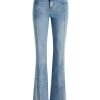 Alice and Olivia Sedona Low Rise Center Front Slits Flare Jean | Pants