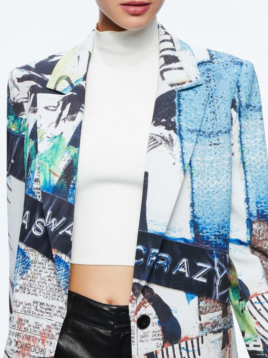 Alice and Olivia A+O X Basquiat Denny Blazer | Jackets + Coats