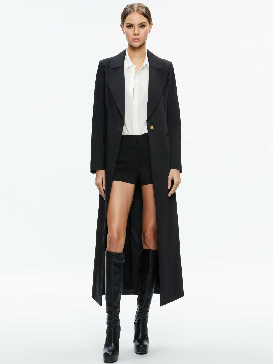 Alice and Olivia Theo Notch Collar Coat | Jackets + Coats