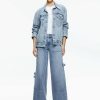 Alice and Olivia Jeff Oversized Denim Jacket | Jackets + Coats