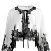 Alice and Olivia Loree Lace Tie Front Cropped Jacket | Tops