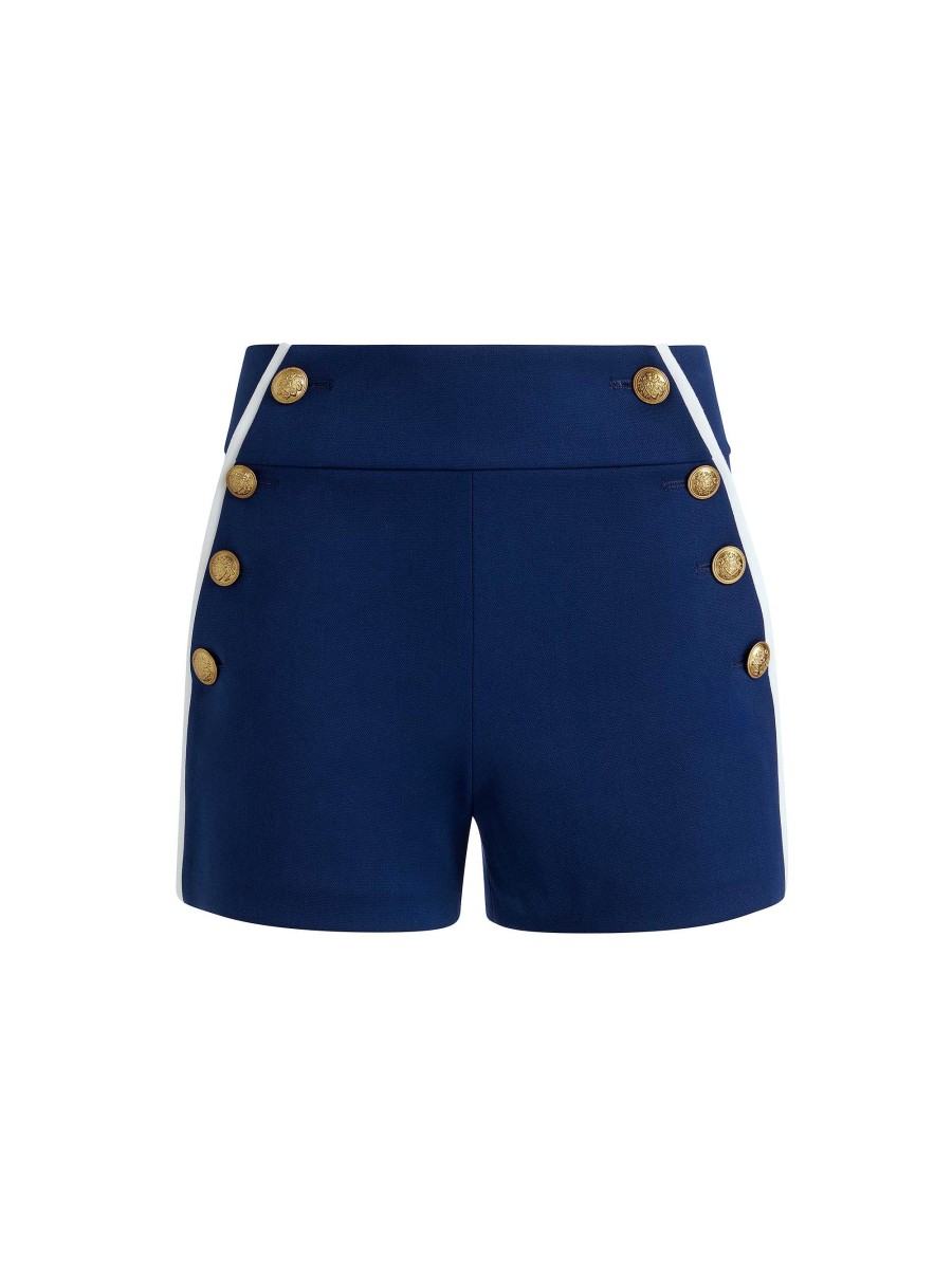 Alice and Olivia Narin High Rise Button Front Short | Shorts