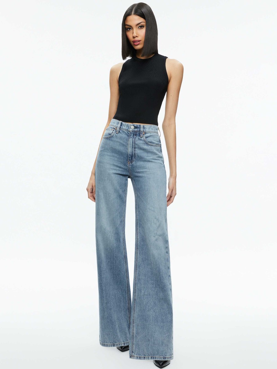 Alice and Olivia Weezy Full Length Jean | Pants