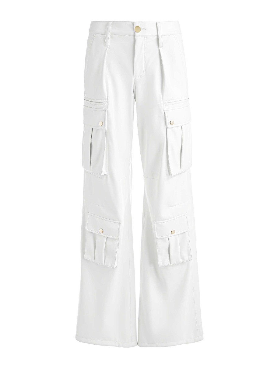 Alice and Olivia Joette Vegan Leather Cargo Pant | Pants