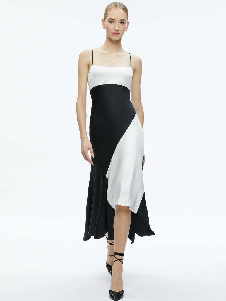 Alice and Olivia Rosa Asymmetrical Slip Dress | Dresses