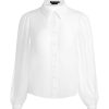 Alice and Olivia Roanne Sheer Blouse | Tops