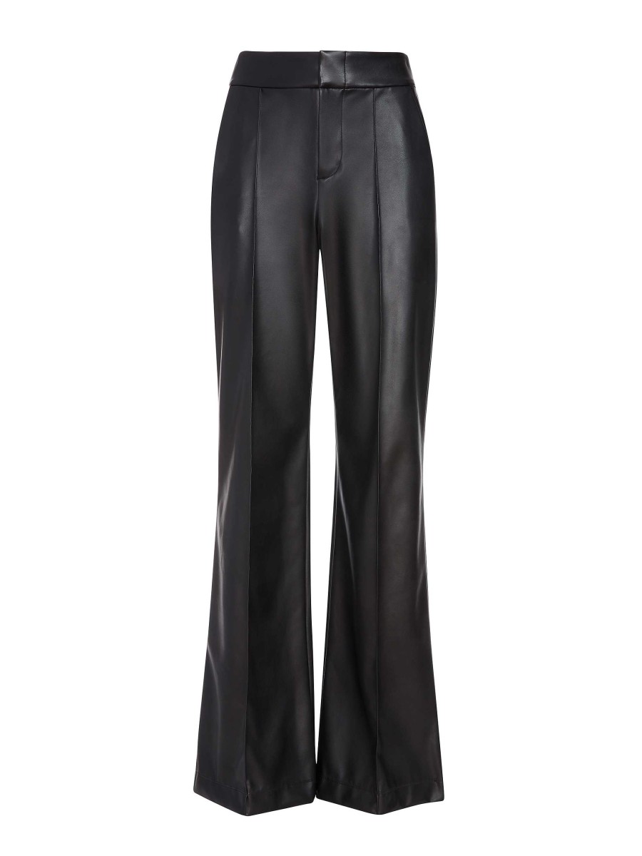 Alice and Olivia Dylan Vegan Leather Wide Leg Pant | Pants