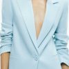 Alice and Olivia Denny Notch Collar Boyfriend Blazer | Jackets + Coats