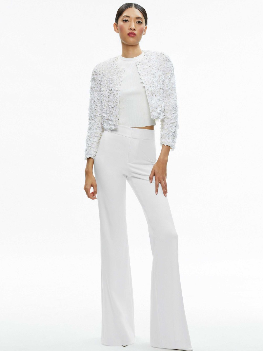 Alice and Olivia Domenica Embellished Mini Gown + Lorna Embellished Cropped Jacket | Matching Sets