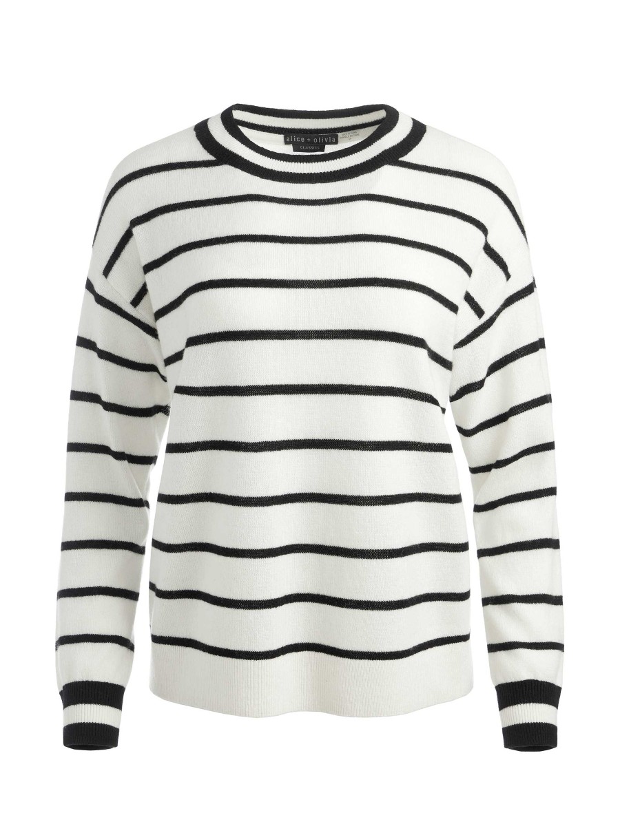 Alice and Olivia Fila Crewneck Pullover | Sweaters