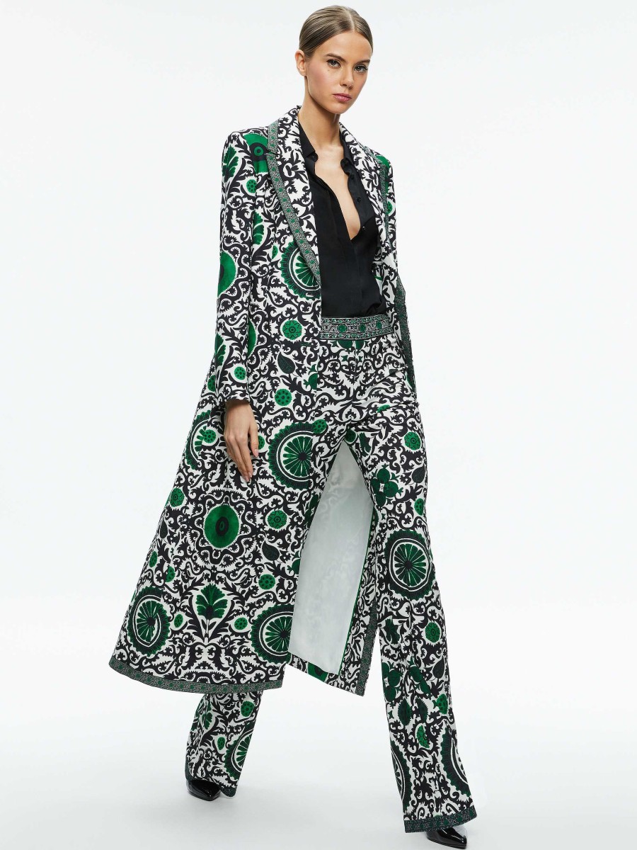 Alice and Olivia Bret Long Blazer | Jackets + Coats