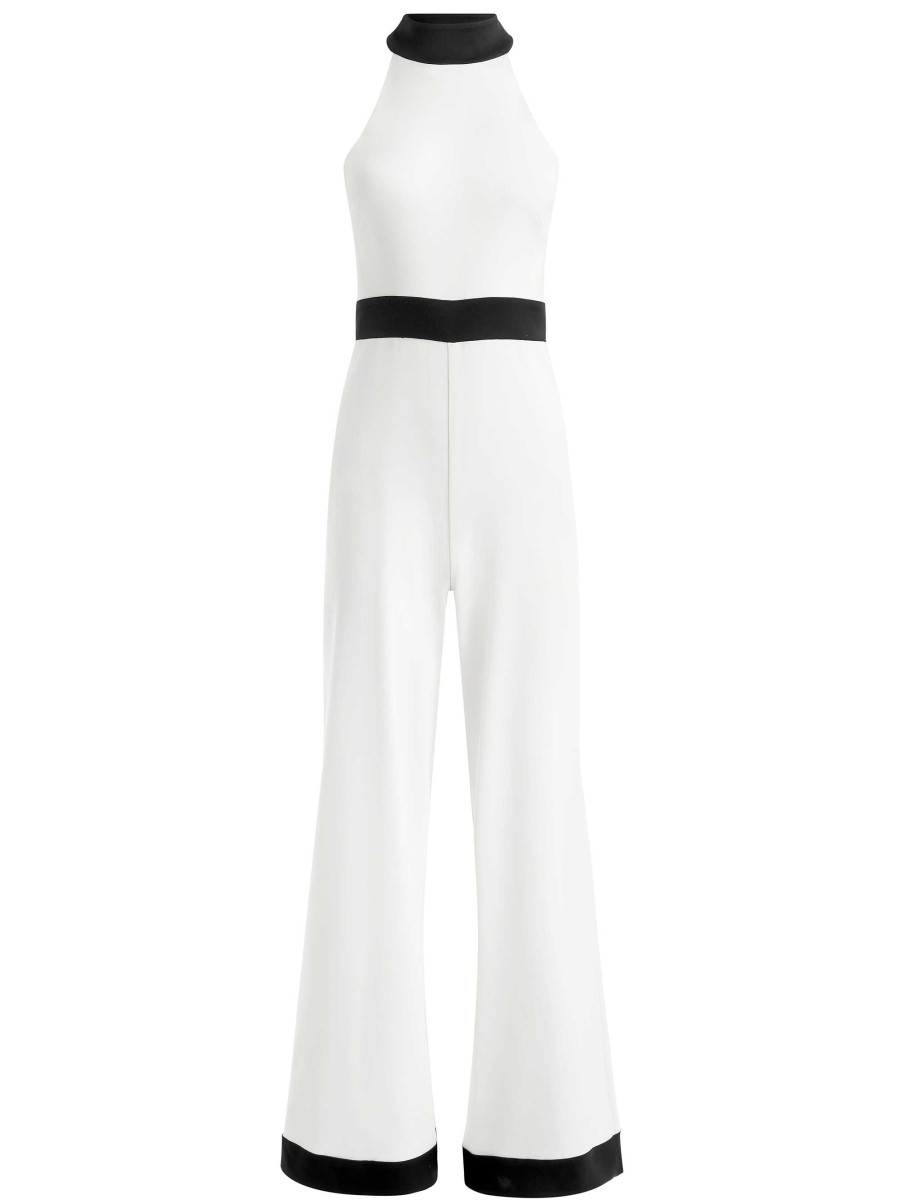 Alice and Olivia Cataline High Neck Wide Leg Jumpsuit | Jumpsuits