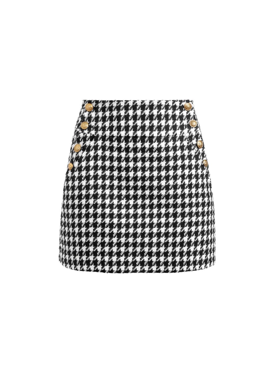 Alice and Olivia Donald Side Button Skirt | Skirts