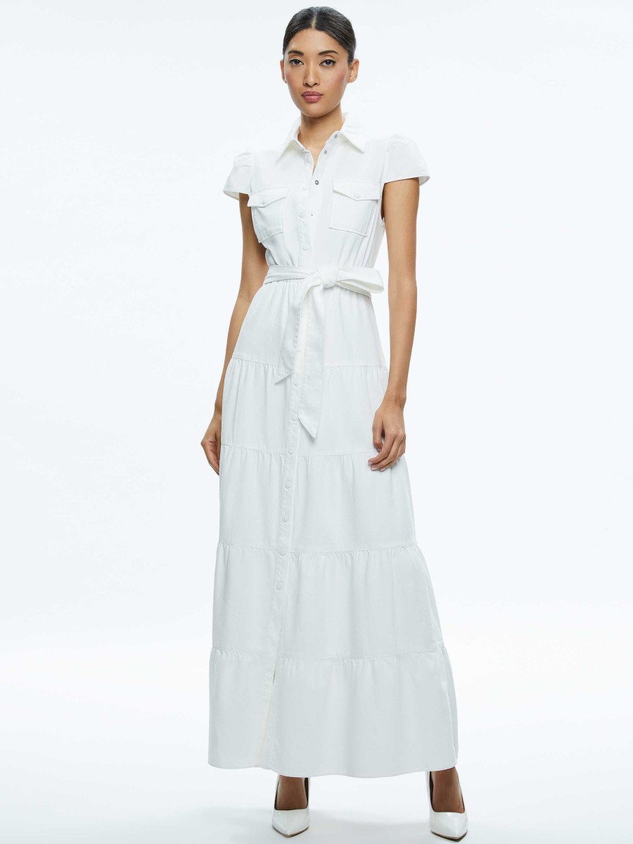 Alice and Olivia Miranda Maxi Denim Dress | Dresses