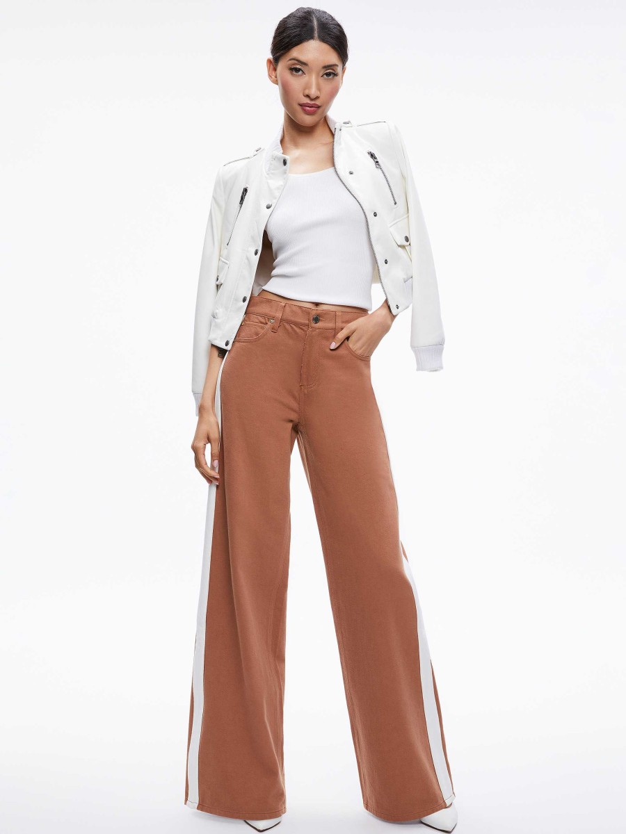 Alice and Olivia Trish Side Stripe Jean | Pants