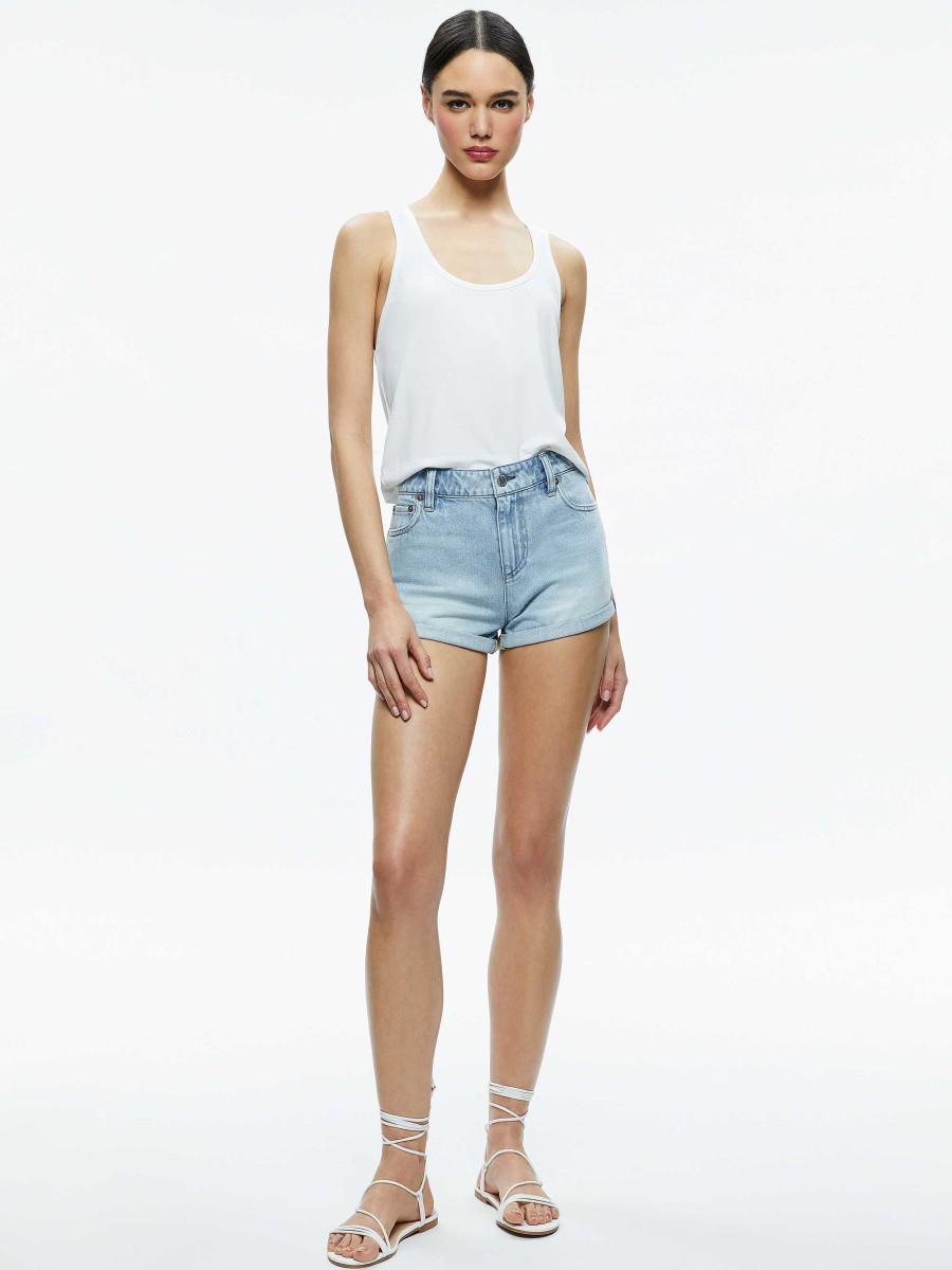 Alice and Olivia Avril Boxy Tank | Tops