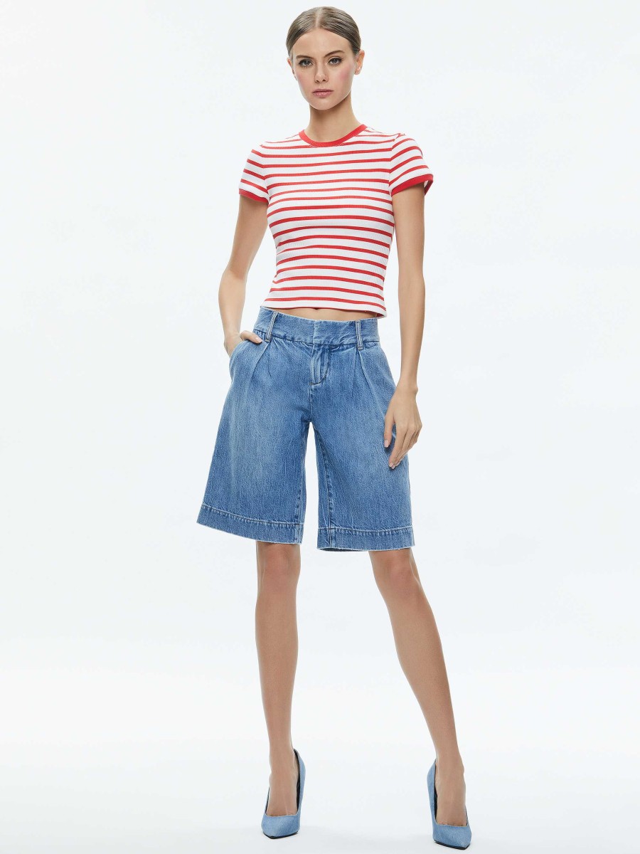 Alice and Olivia Eric Low Rise Bermuda Short | Pants