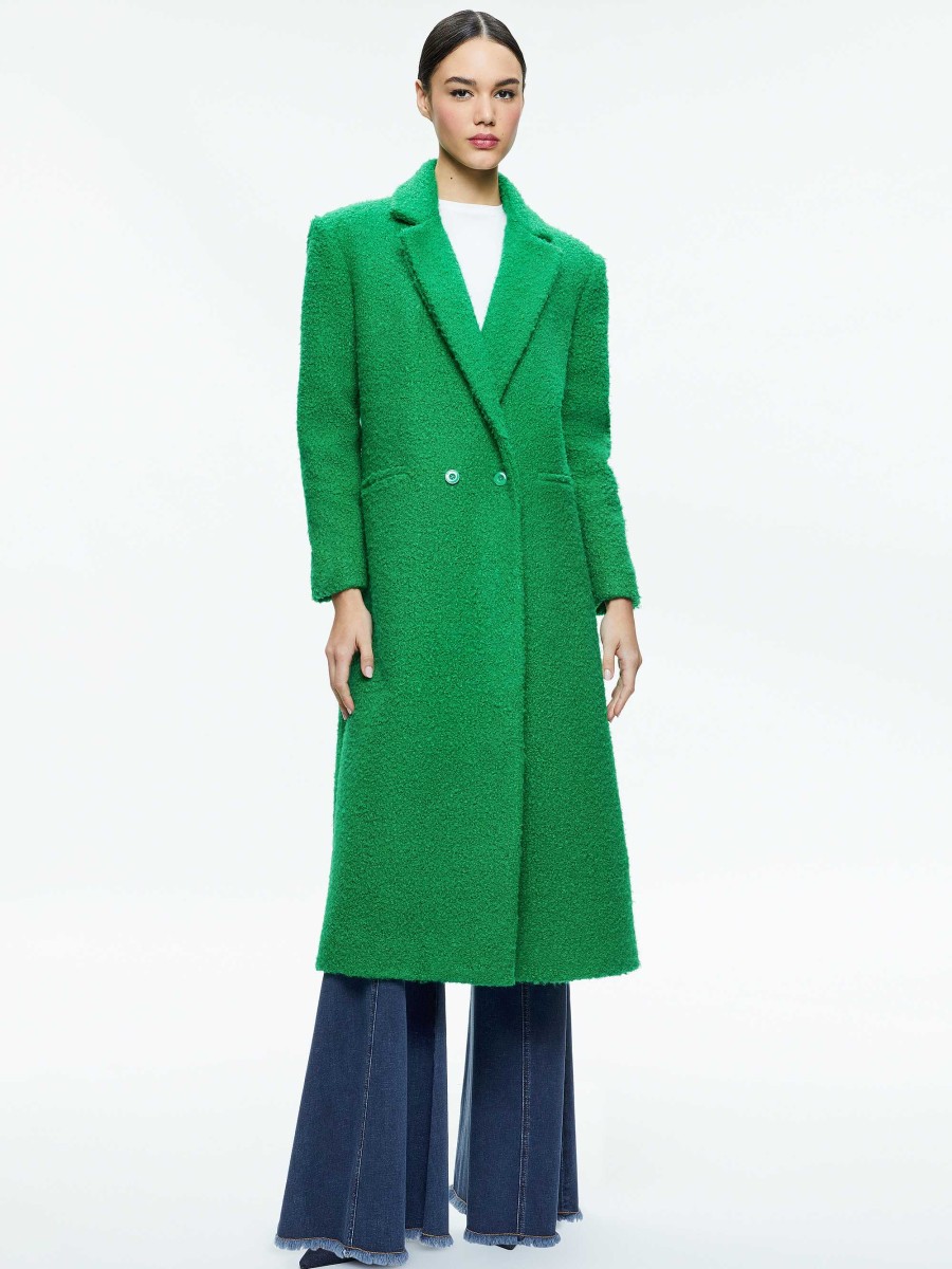 Alice and Olivia Jimmy Oversized Coat With Long Lapel | Jackets + Coats