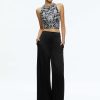 Alice and Olivia Tru Racer Back Fitted Crop Top | Tops