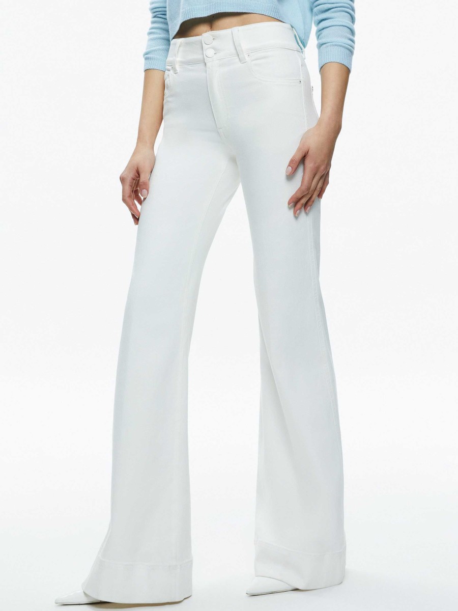 Alice and Olivia Missa 5 Pocket High Rise Wide Leg Jean | Pants