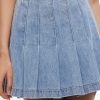 Alice and Olivia Carter Pleated Denim Mini Skirt | Skirts