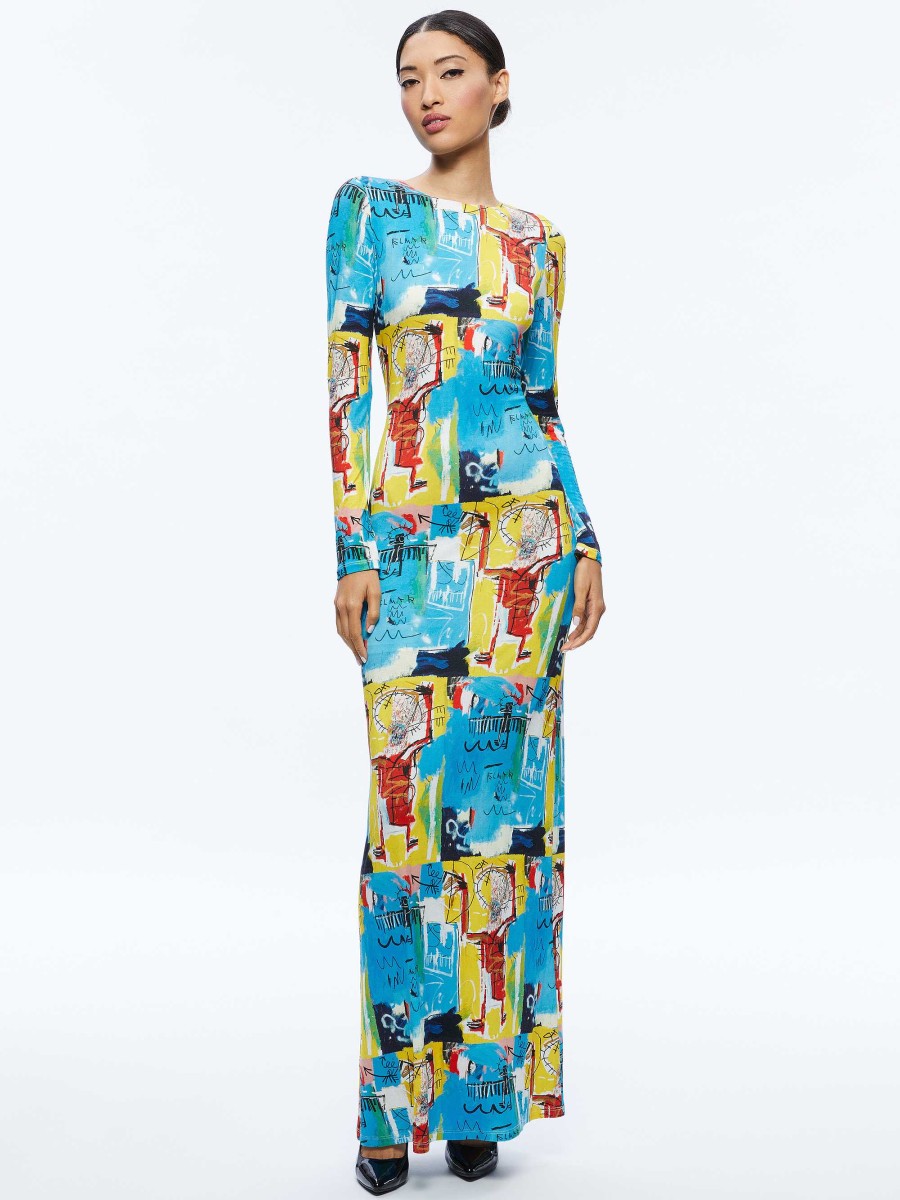 Alice and Olivia A+O X Basquiat Delora Maxi Dress | Dresses