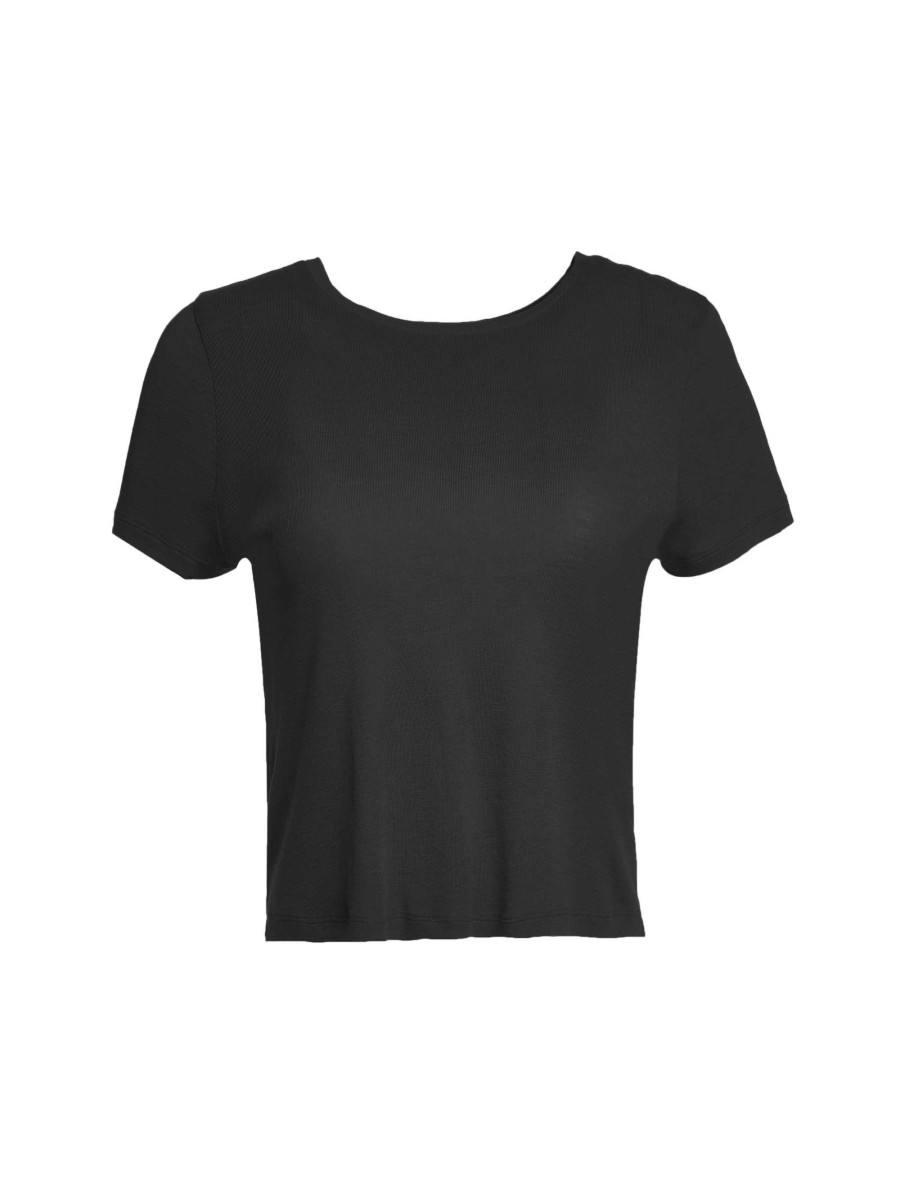 Alice and Olivia Cindy Classic Cropped Tee | Tops