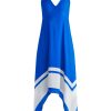 Alice and Olivia Kayson V-Neck Handkerchief Hem Dress | Dresses