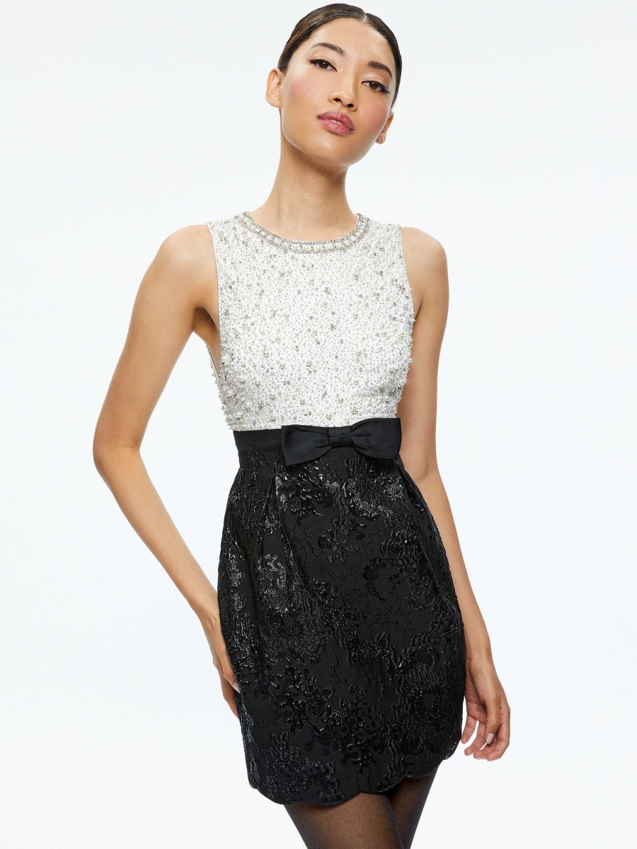 Alice and Olivia True Embellished Bodice Mini Dress | Dresses