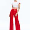 Alice and Olivia Dylan High Waisted Vegan Leather Wide Leg Pant | Pants