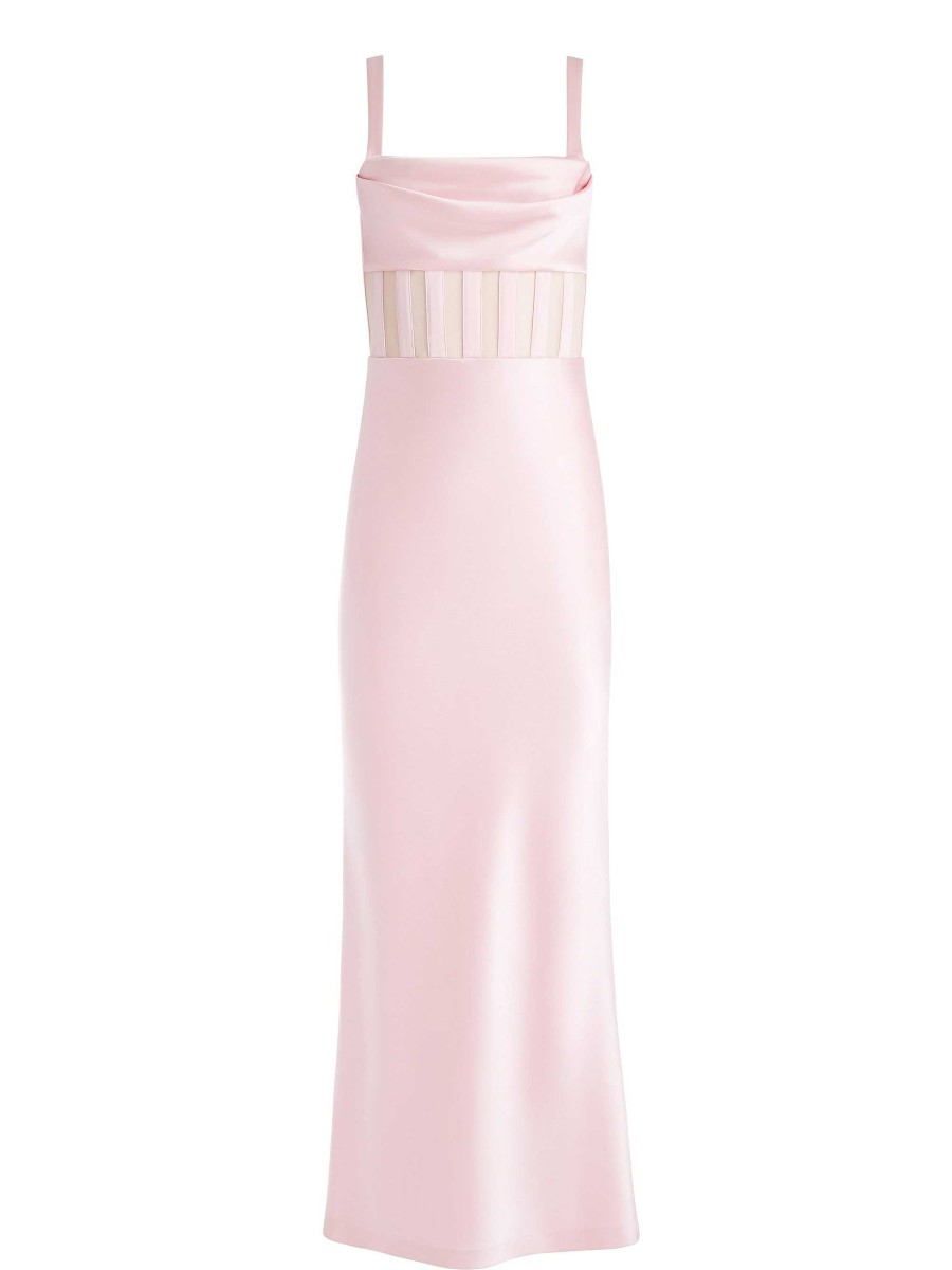 Alice and Olivia Valentina Draped Corset Maxi Dress | Dresses