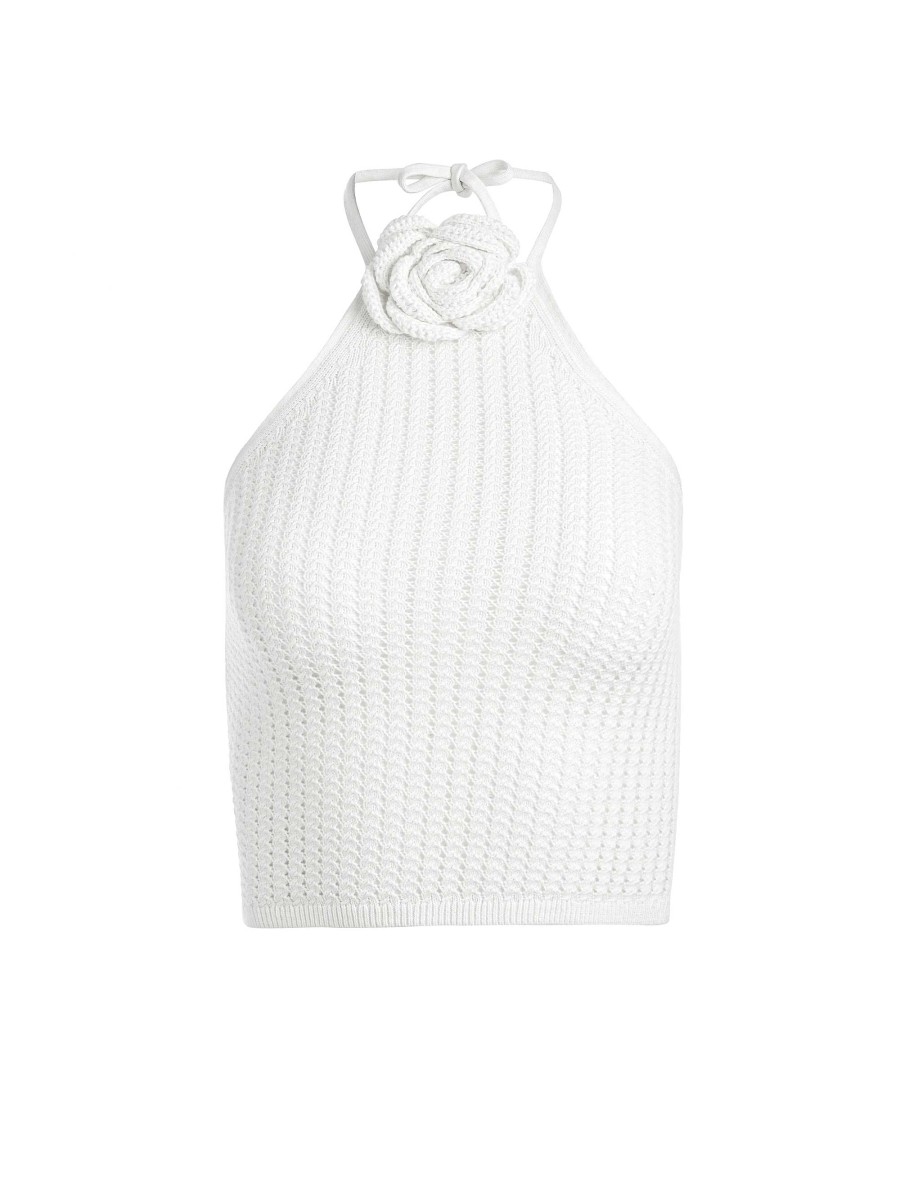 Alice and Olivia Bessie Halter Top | Tops