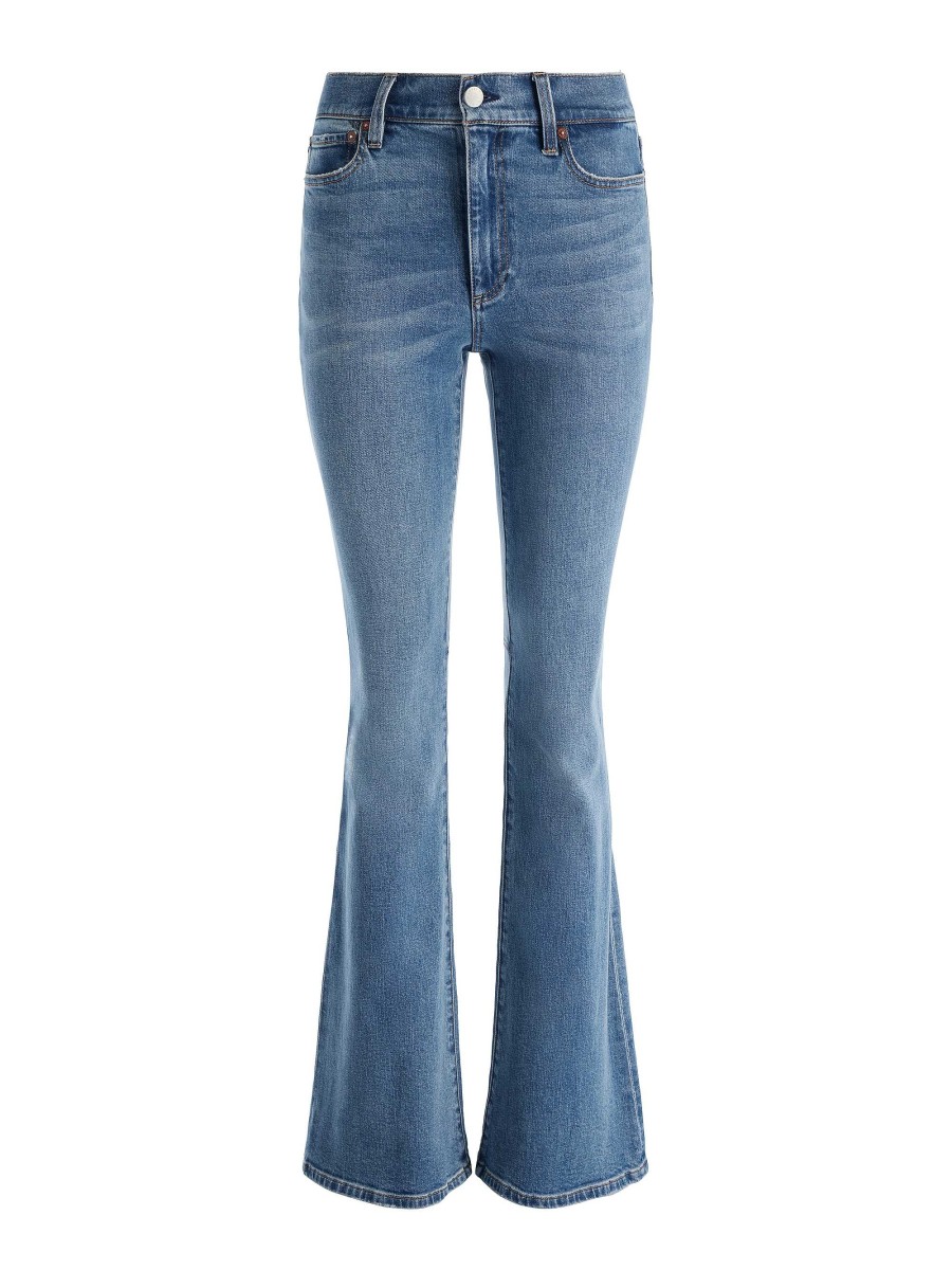 Alice and Olivia Stacey Mid Rise Bell Jean | Pants